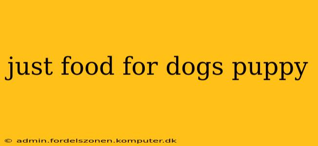 just food for dogs puppy