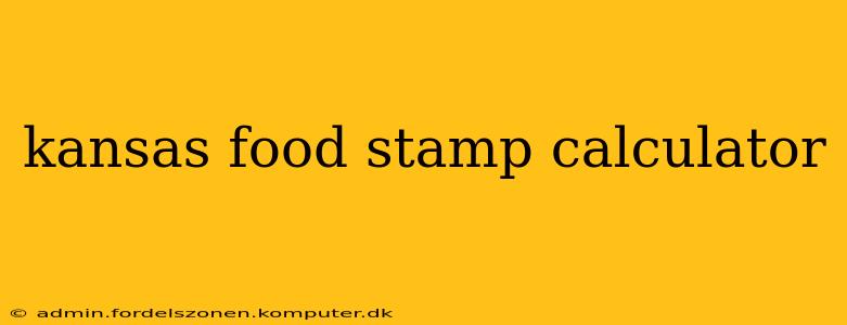 kansas food stamp calculator