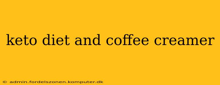 keto diet and coffee creamer