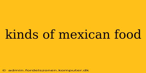 kinds of mexican food