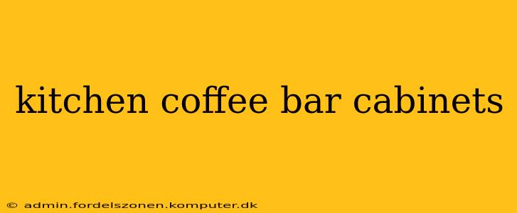 kitchen coffee bar cabinets
