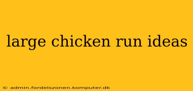 large chicken run ideas