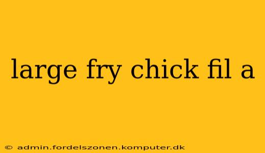 large fry chick fil a