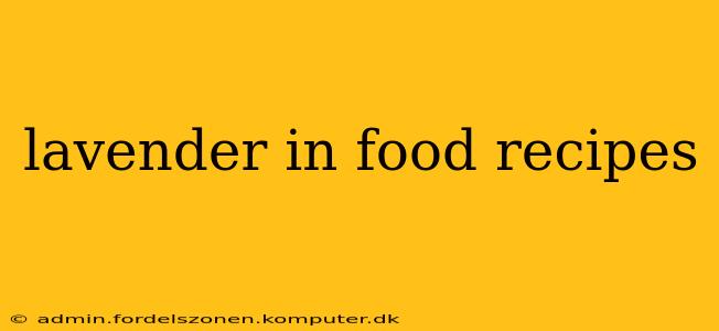 lavender in food recipes