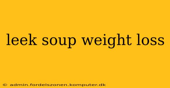 leek soup weight loss