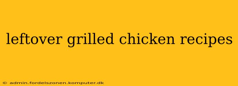 leftover grilled chicken recipes