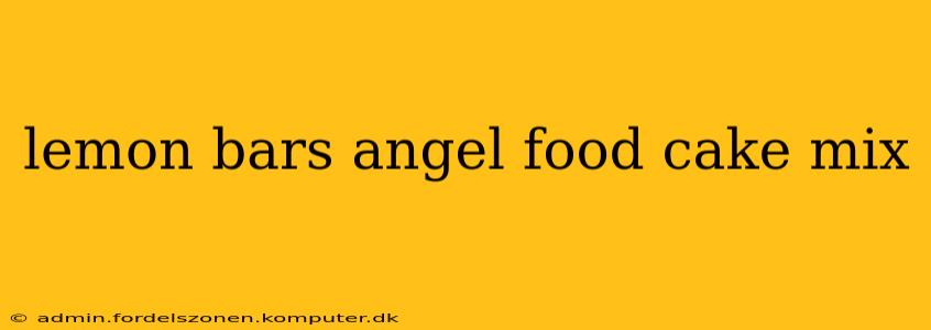 lemon bars angel food cake mix