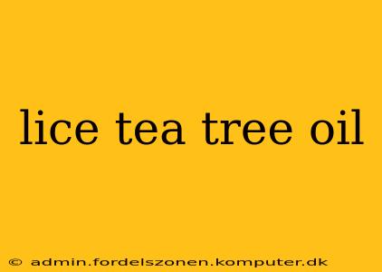 lice tea tree oil