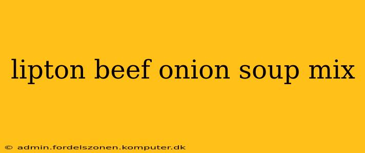 lipton beef onion soup mix