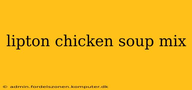 lipton chicken soup mix