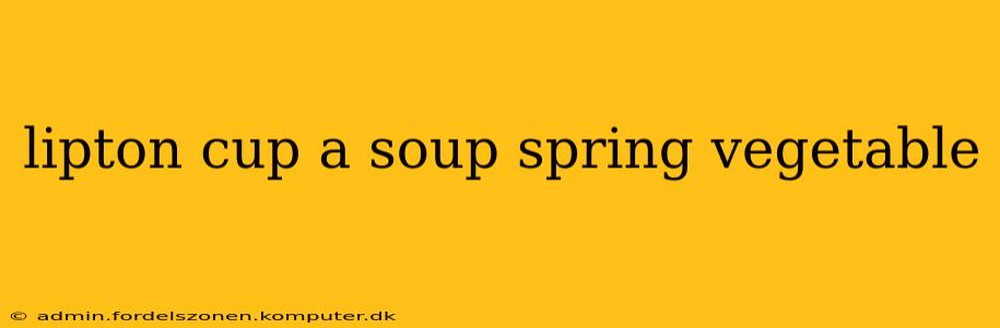 lipton cup a soup spring vegetable