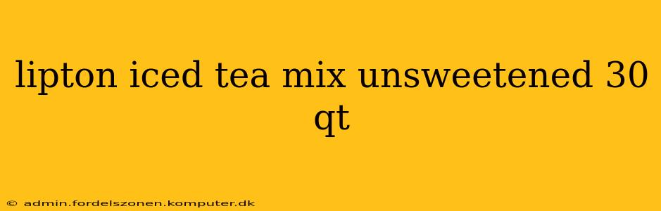 lipton iced tea mix unsweetened 30 qt