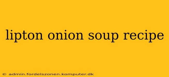 lipton onion soup recipe