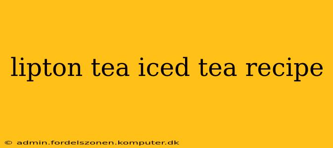 lipton tea iced tea recipe