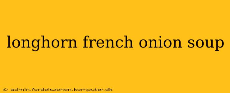 longhorn french onion soup