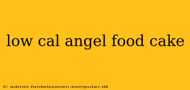 low cal angel food cake
