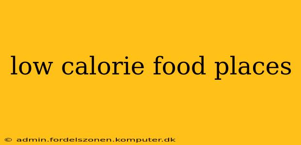 low calorie food places