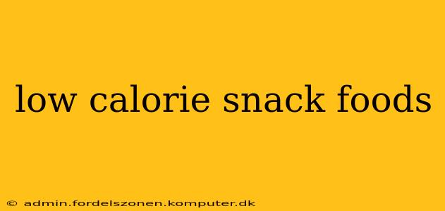 low calorie snack foods