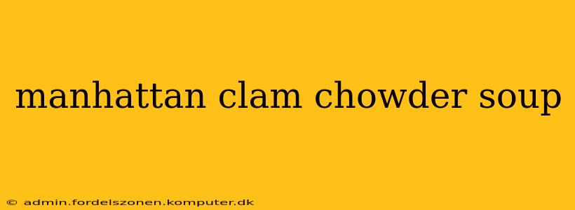 manhattan clam chowder soup