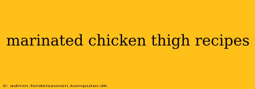 marinated chicken thigh recipes