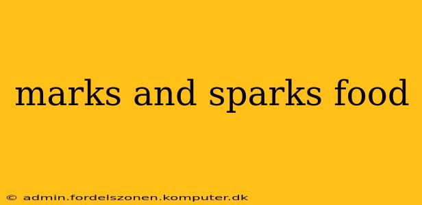marks and sparks food