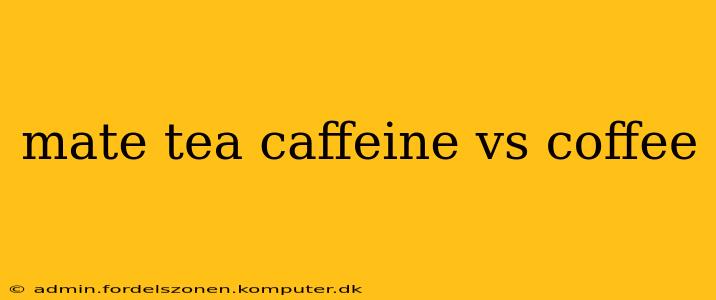 mate tea caffeine vs coffee