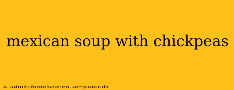 mexican soup with chickpeas