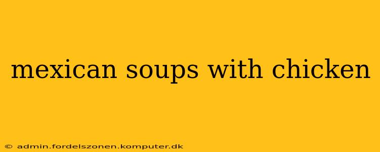 mexican soups with chicken