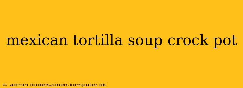 mexican tortilla soup crock pot
