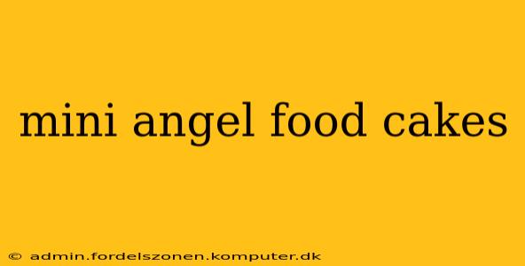 mini angel food cakes