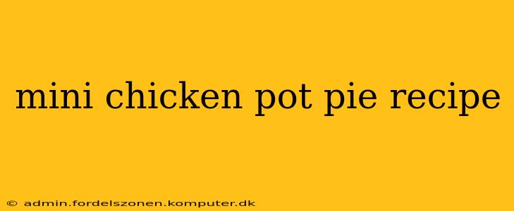 mini chicken pot pie recipe