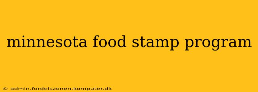 minnesota food stamp program