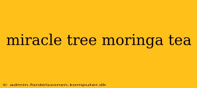 miracle tree moringa tea