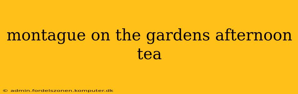 montague on the gardens afternoon tea