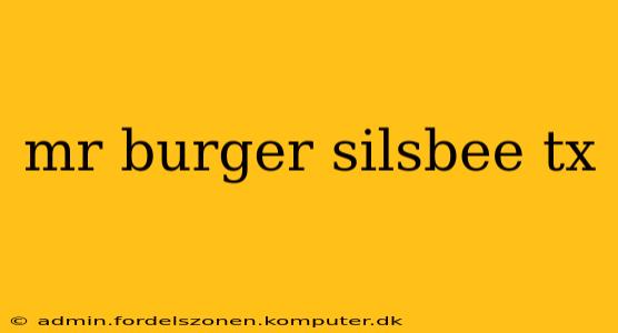 mr burger silsbee tx