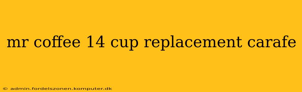 mr coffee 14 cup replacement carafe
