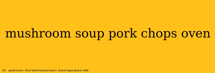 mushroom soup pork chops oven