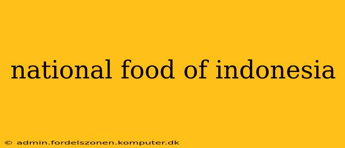 national food of indonesia