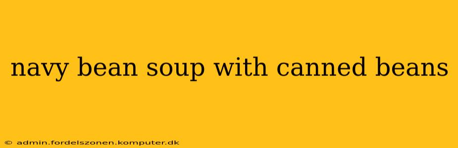 navy bean soup with canned beans