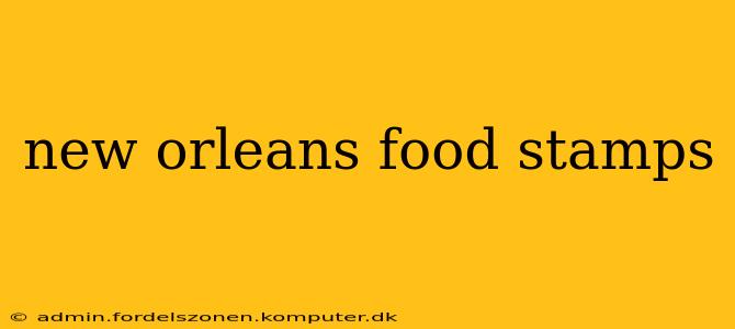 new orleans food stamps