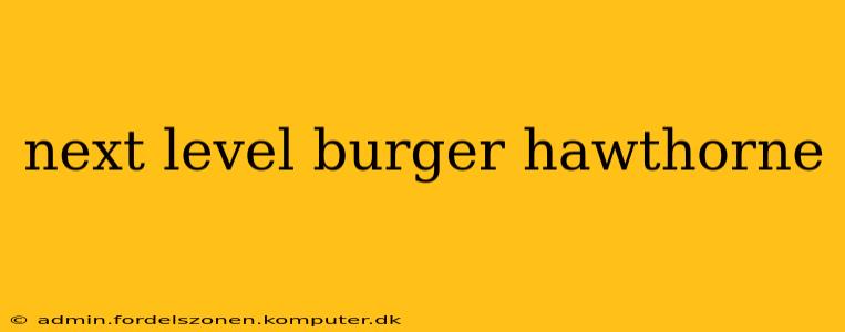 next level burger hawthorne