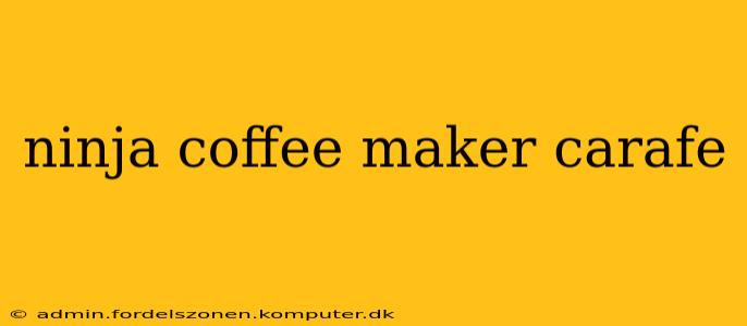 ninja coffee maker carafe