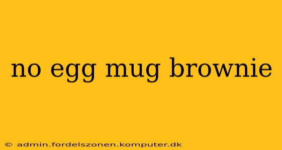 no egg mug brownie