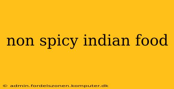non spicy indian food