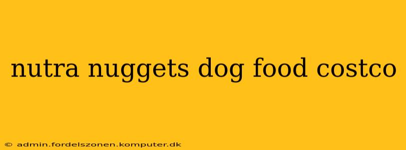 nutra nuggets dog food costco