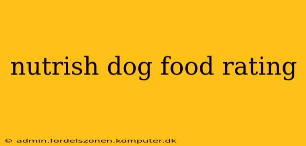 nutrish dog food rating