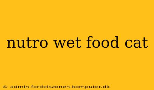 nutro wet food cat