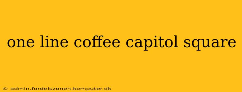 one line coffee capitol square