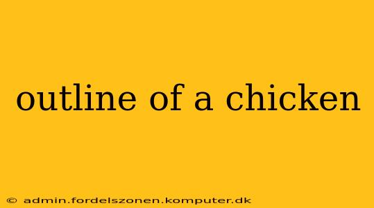 outline of a chicken