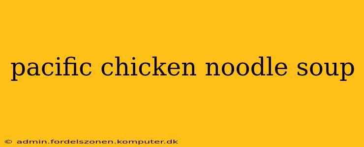 pacific chicken noodle soup